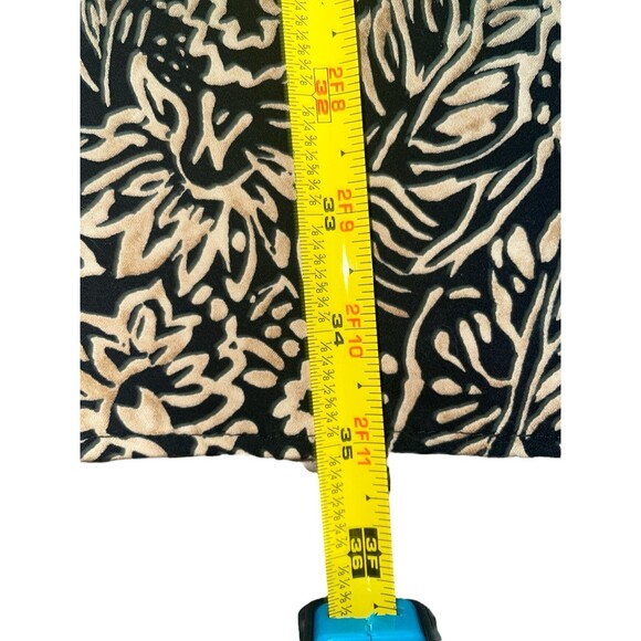 Vintage Jessica Howard Petite Black & Tan Abstract Pattern Fit & Flare Dress - Picture 9 of 11